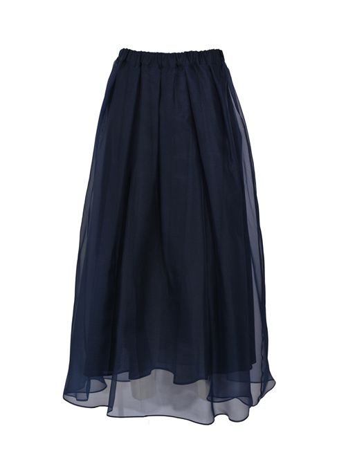 Gonna a pieghe WKDVISINO in organza di seta WEEKEND MAX MARA | 2615101032600004